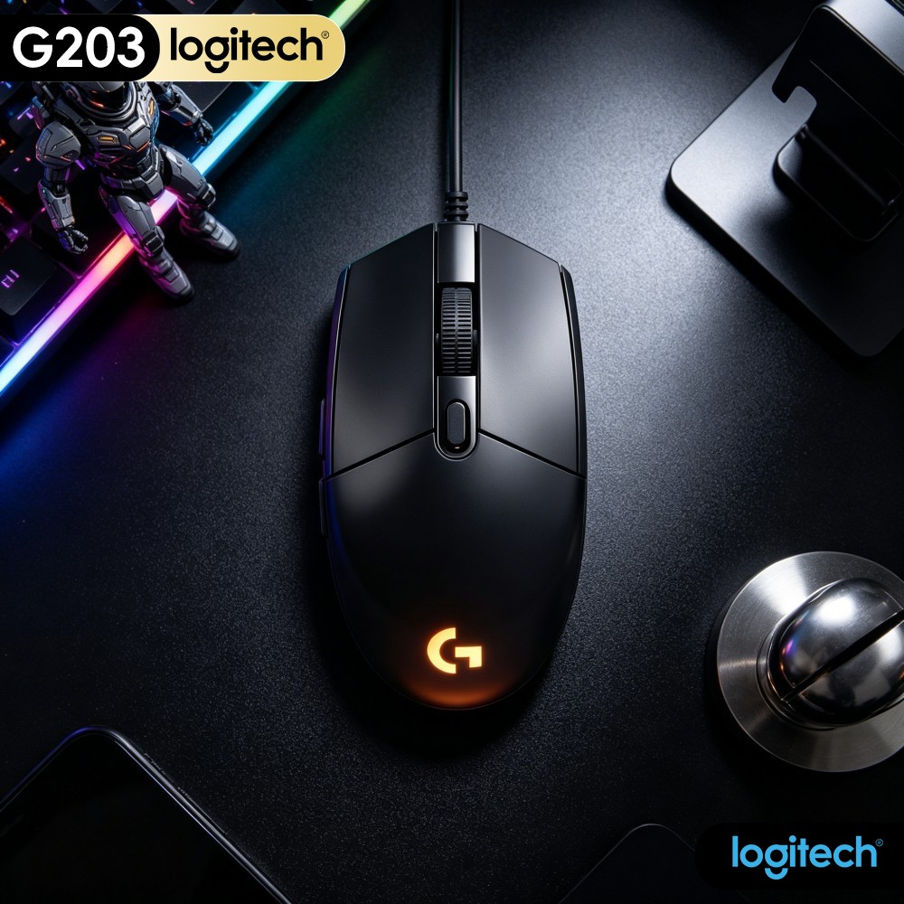 Logitech Mouse G203 - ماوس ألعاب سلكي من لوجيتك G203