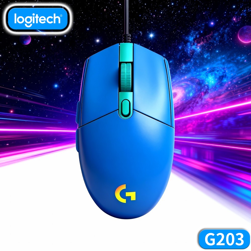 Logitech Mouse G203 - ماوس الألعاب السلكي لوجيتك G203 سهل