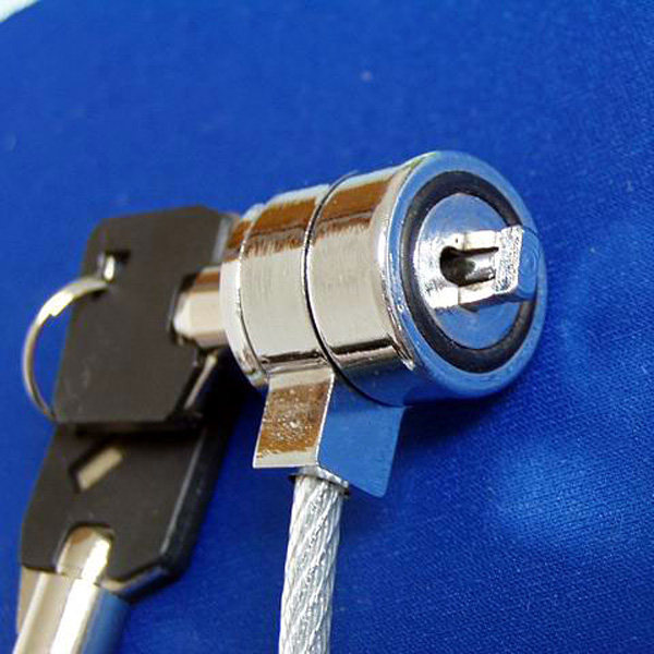 Cable Lock Laptop - قفل أمان للكمبيوتر المحمول مع مفتاح،