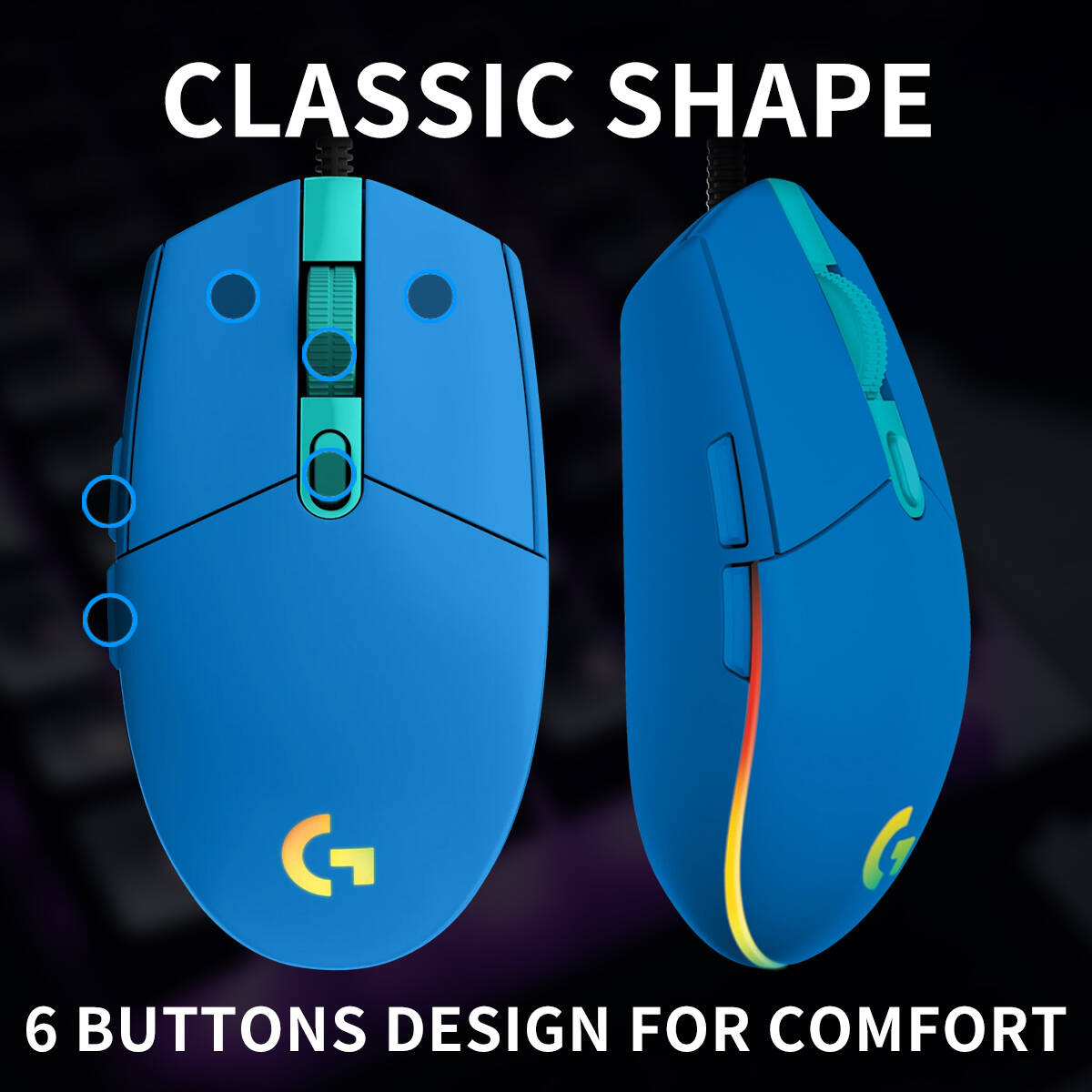 ماوس ألعاب لوجيتك G203 سلكي عم - مراجعة Logitech Mouse G203 وسعره