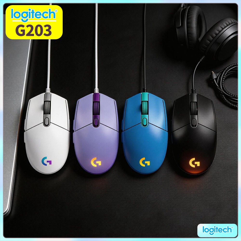 ماوس الألعاب السلكي لوجيتك G20 - مراجعة Logitech Mouse G203 وسعره