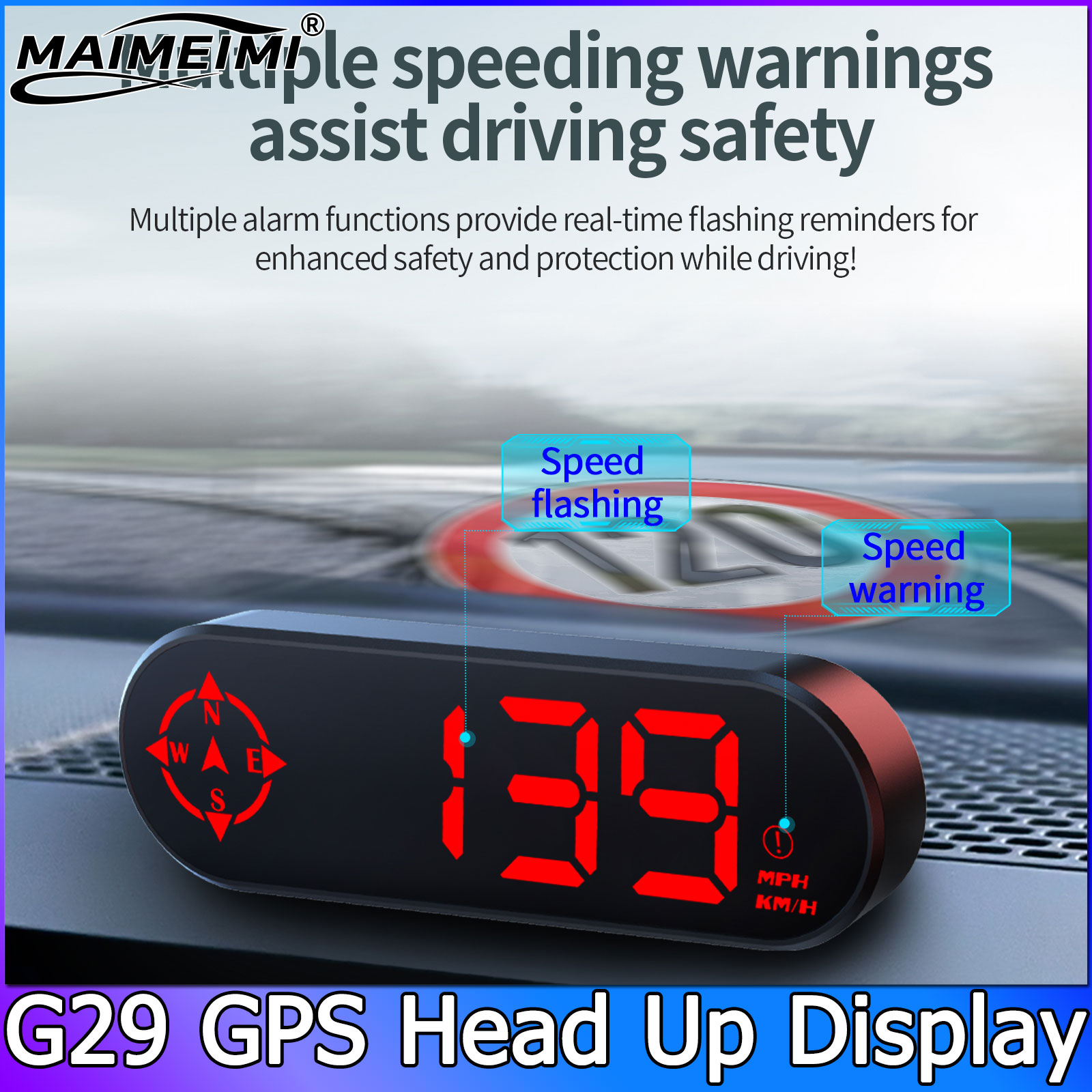 شاشة عرض أمامية G29 للسيارة مع - مراجعة Pc Security Lock وسعره