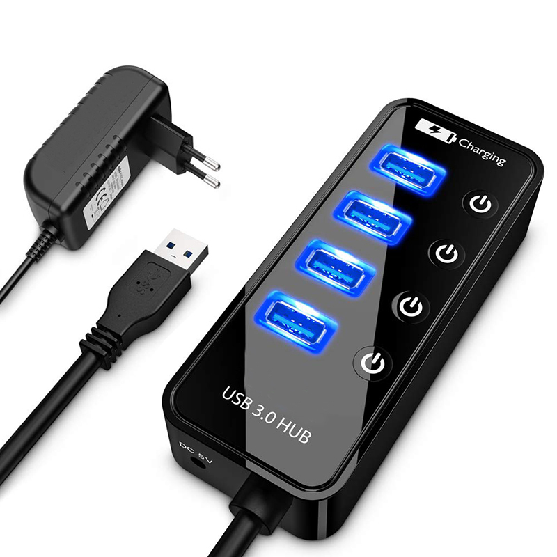 USB HUB 3.0 4 Port شاحن الهاتف - مراجعة Cable Lock Laptop وسعره