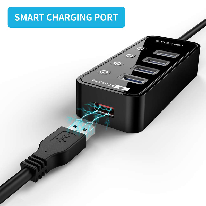 USB HUB 3.0 4 Port شاحن الهاتف - مراجعة Cable Lock Laptop وسعره
