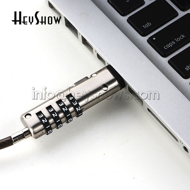 قفل أمان للابتوب بمنفذ USB محم - مراجعة Cable Lock Laptop وسعره