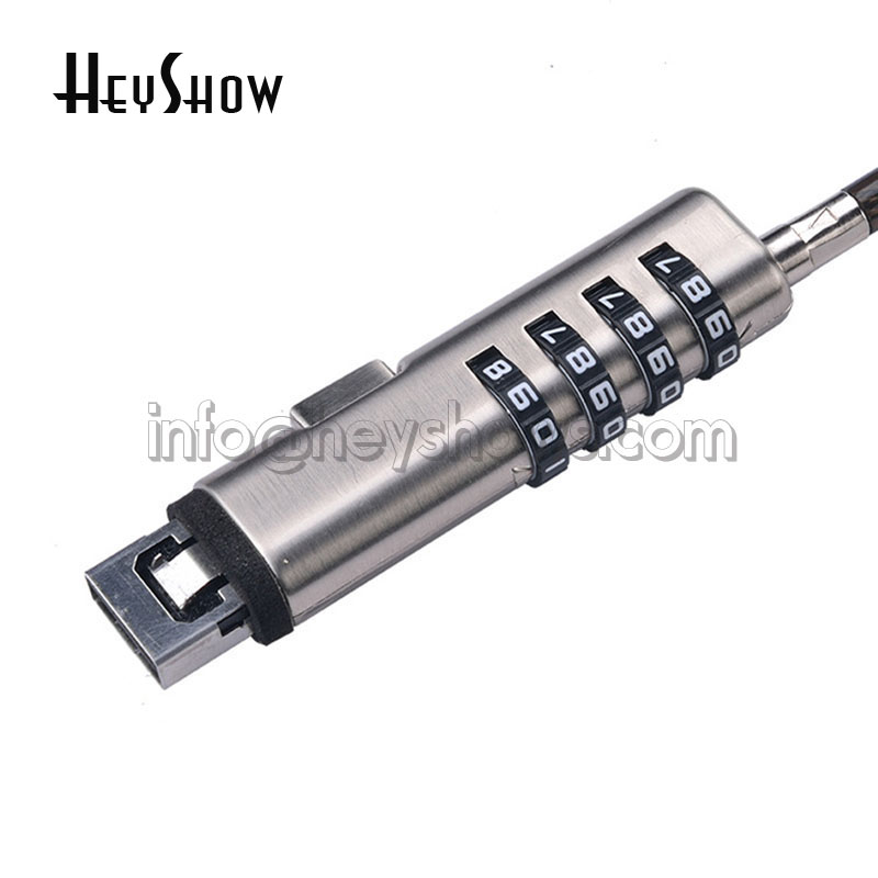 قفل أمان للابتوب بمنفذ USB محم - مراجعة Cable Lock Laptop وسعره