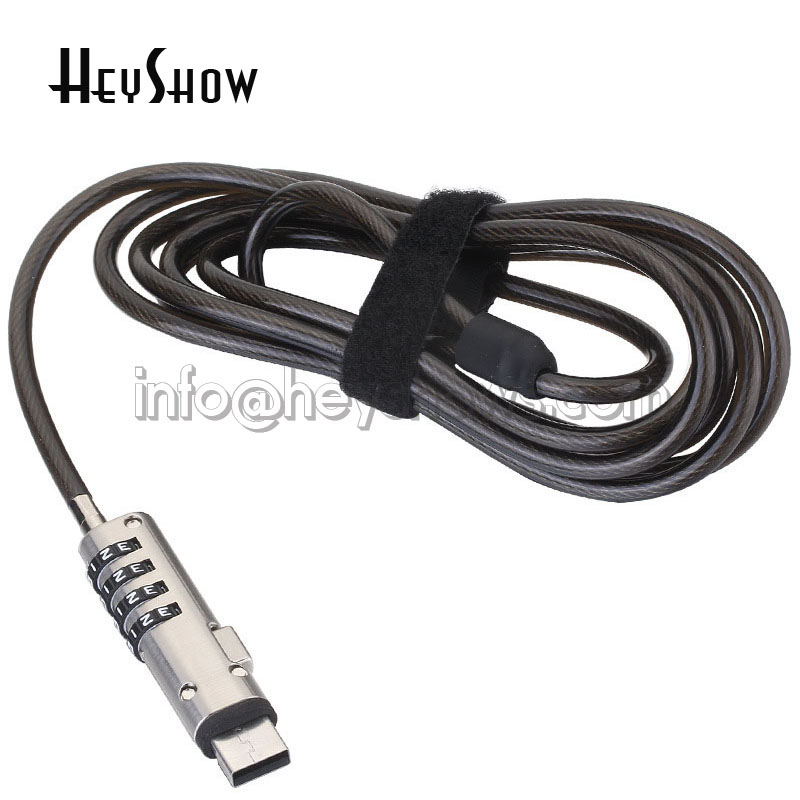 قفل أمان للابتوب بمنفذ USB محم - مراجعة Cable Lock Laptop وسعره
